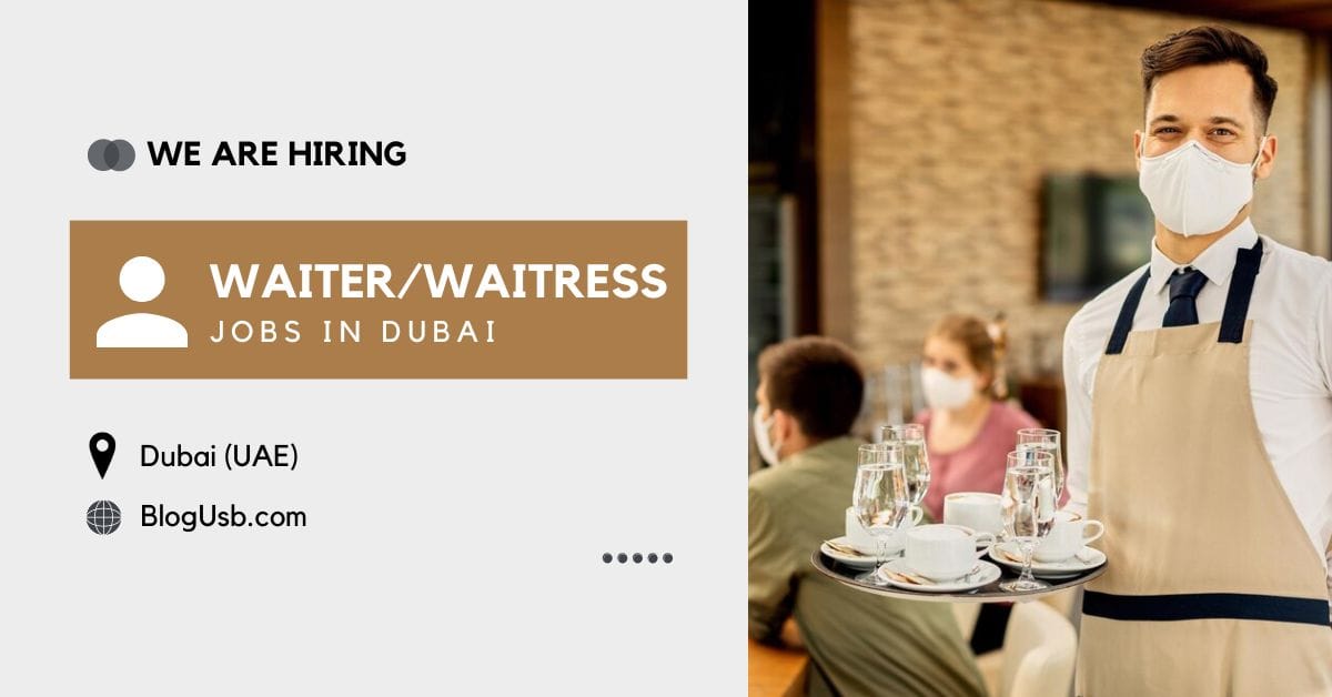 Waiter Waitress Jobs in Dubai